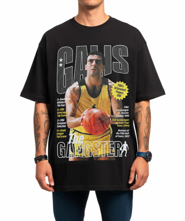 nickgalis.com Ανδρική Κοντομάνικη Μπλούζα Μαύρη - Nick Galis εξώφυλλο